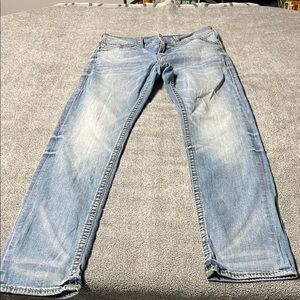 True Religion Light Wash Straight Leg Men's Jeans